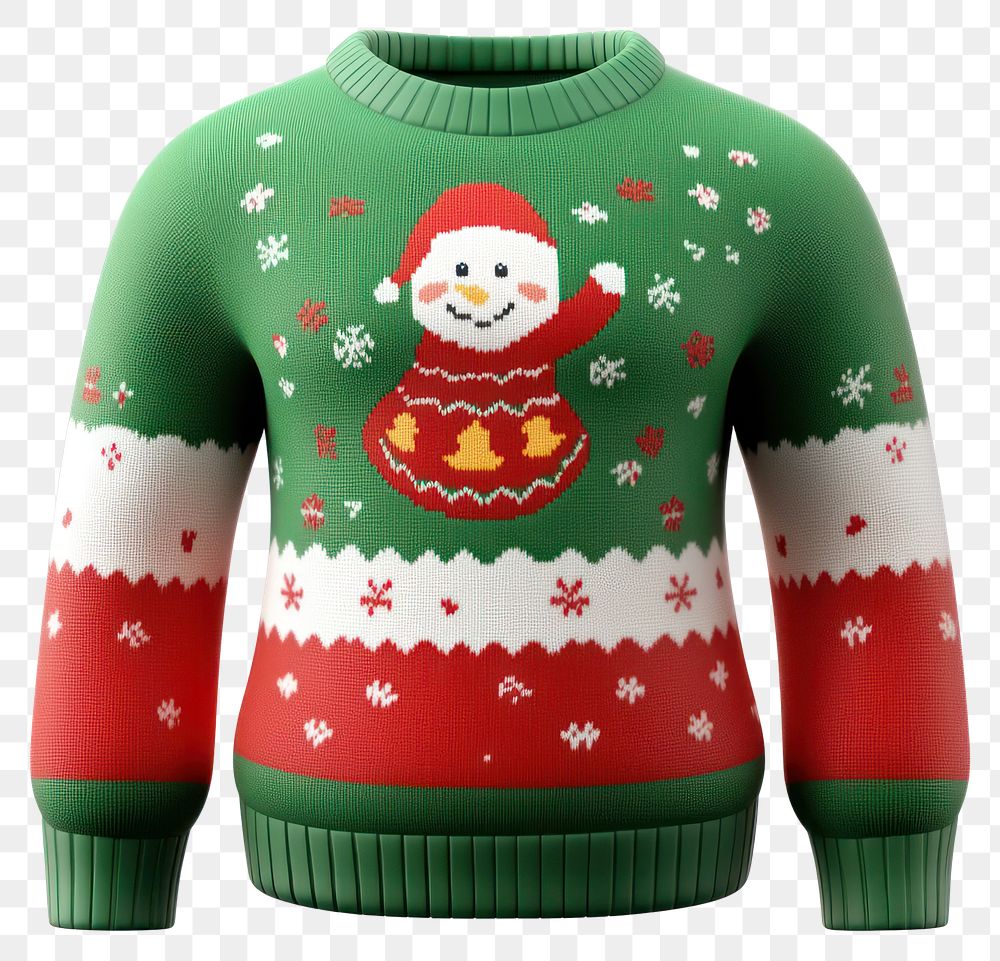 PNG Christmas sweater clothing apparel sweatshirt.