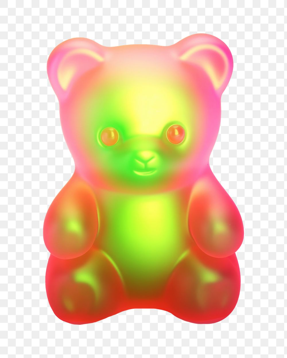 PNG Jelly bear Y2k Aura Wallpaper background wallpaper colors.