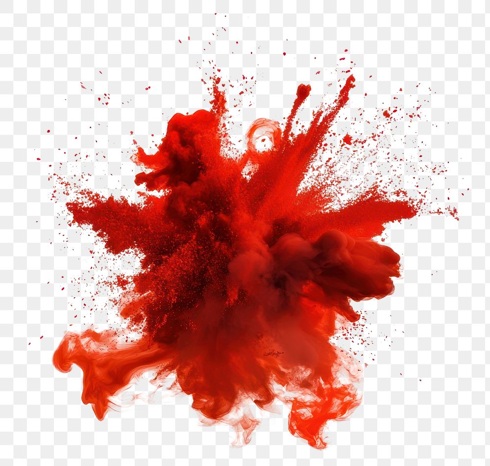 PNG Explosion dynamic red abstract.