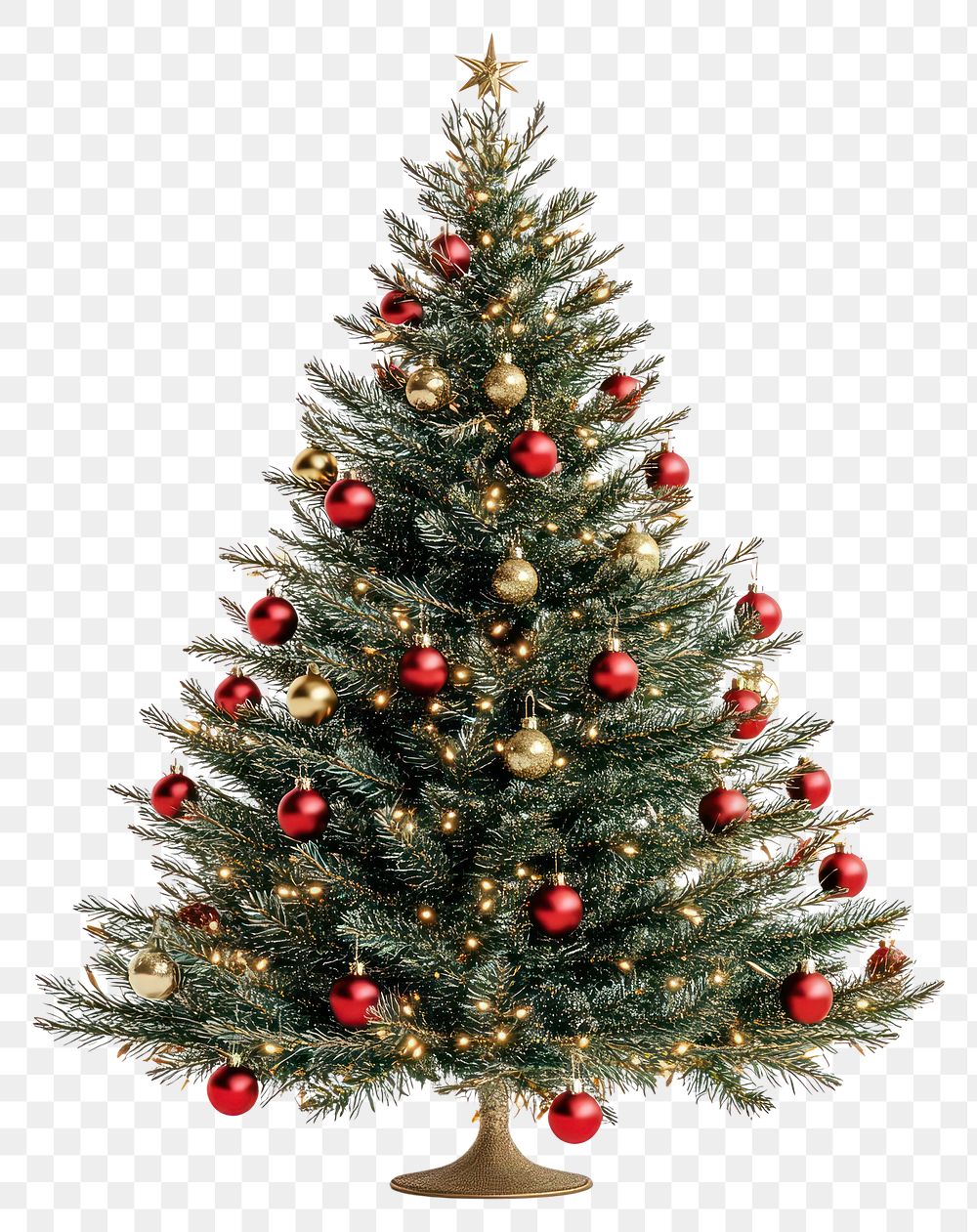 PNG Christmas tree christmas decorations gold.