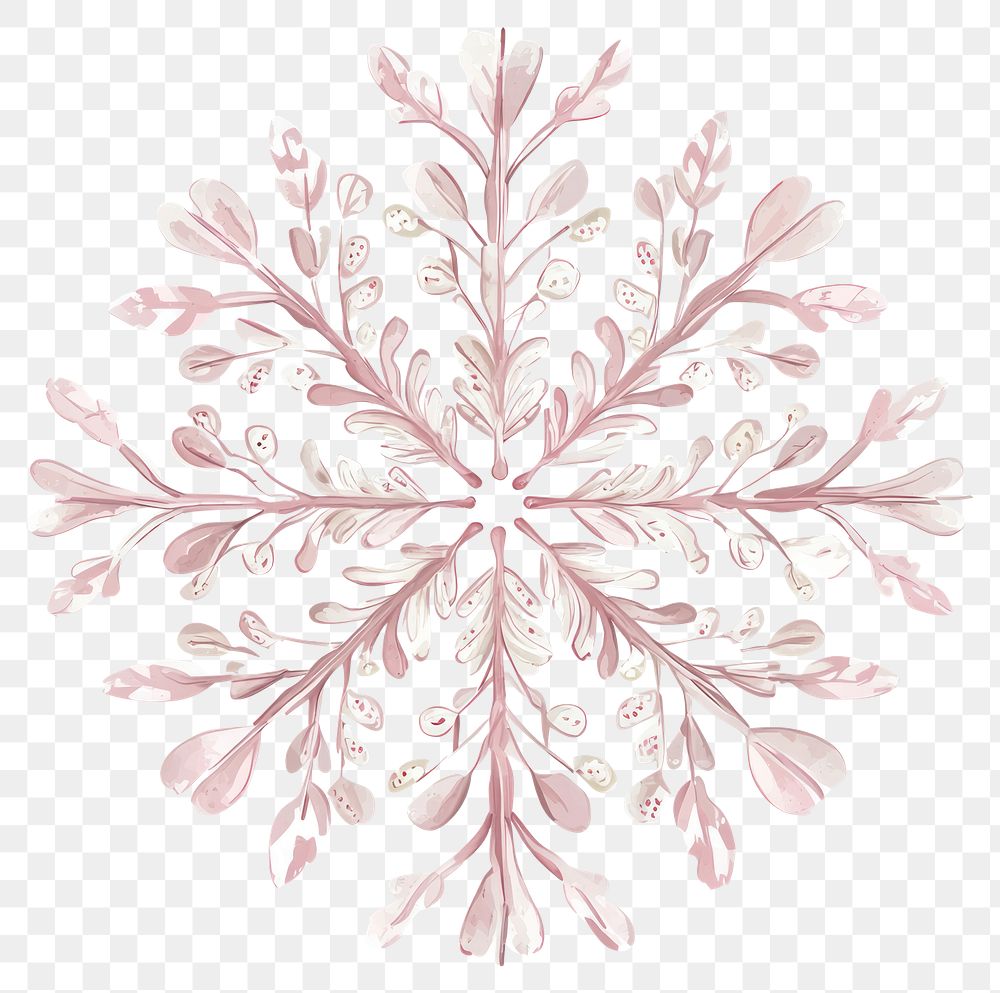 PNG Snowflake art illustration watercolor.