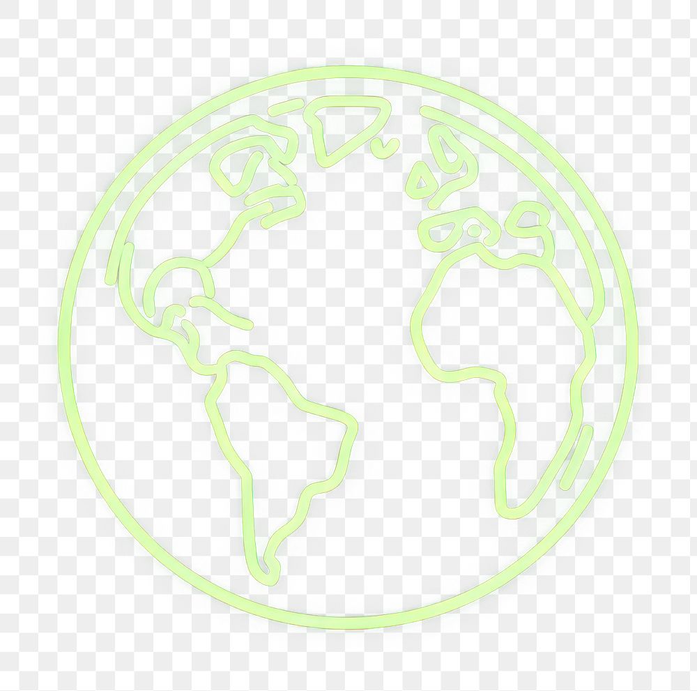 PNG Earth icon neon illustration astronomy.