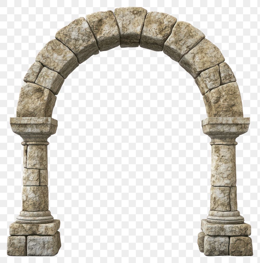 PNG Romanesque arch architecture historical arched.