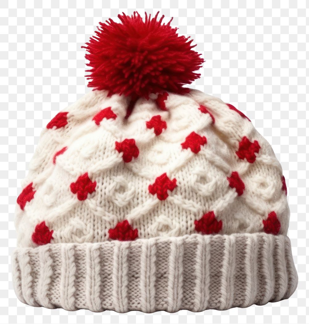 PNG Woolen hat beanie white fashionable.