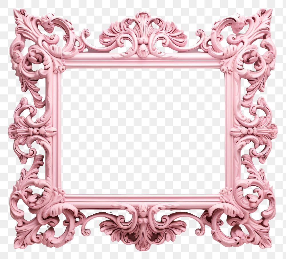 PNG Rectangle vintage frame pink.