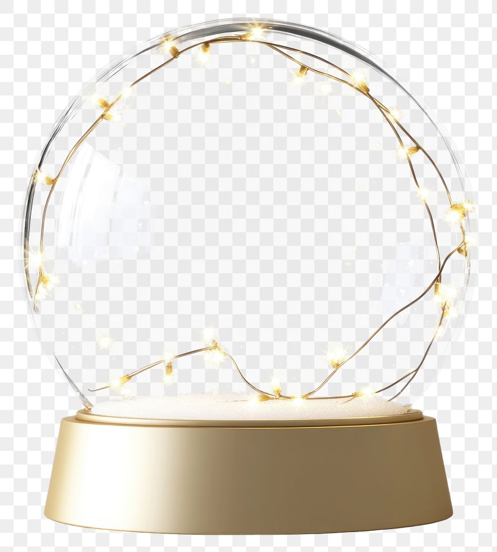 PNG Snow Globe lights modern glass.