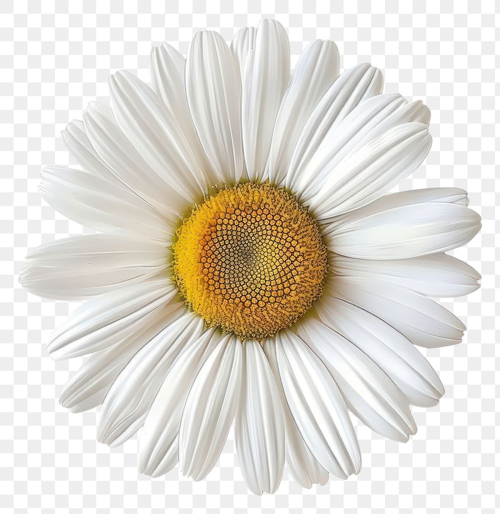 PNG Cottagecore daisy flower petals white.