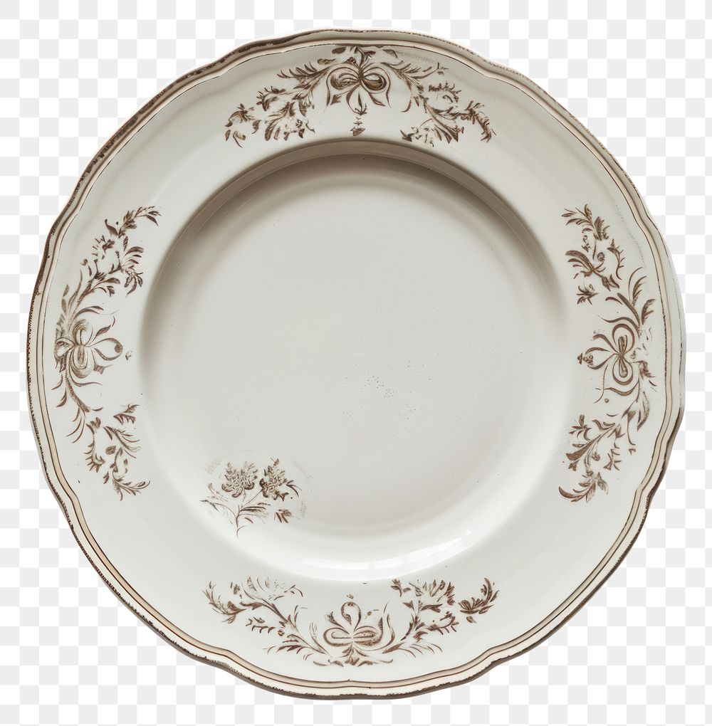 PNG Cottagecore plate white dish art.