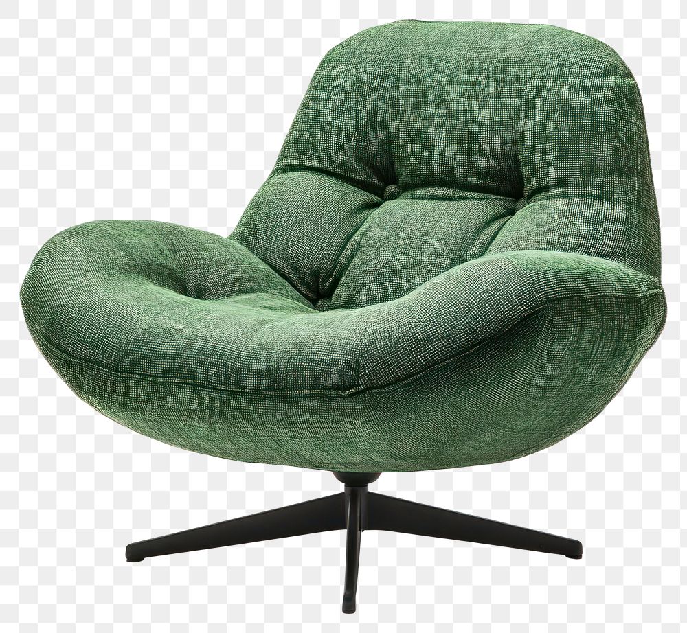 PNG Chair furniture swivel green.