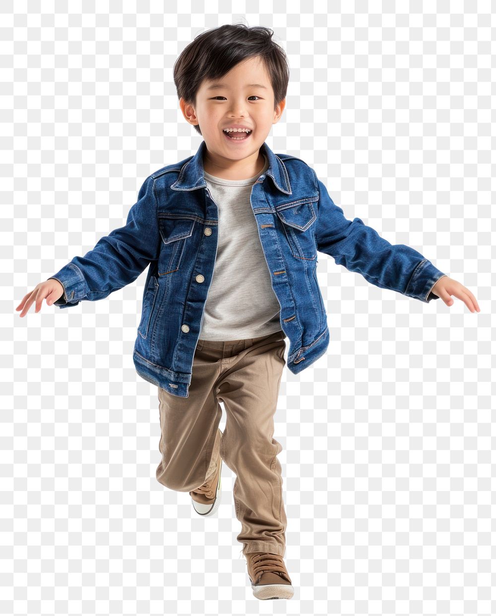 PNG Asian boy is Dancing happy photography expression.