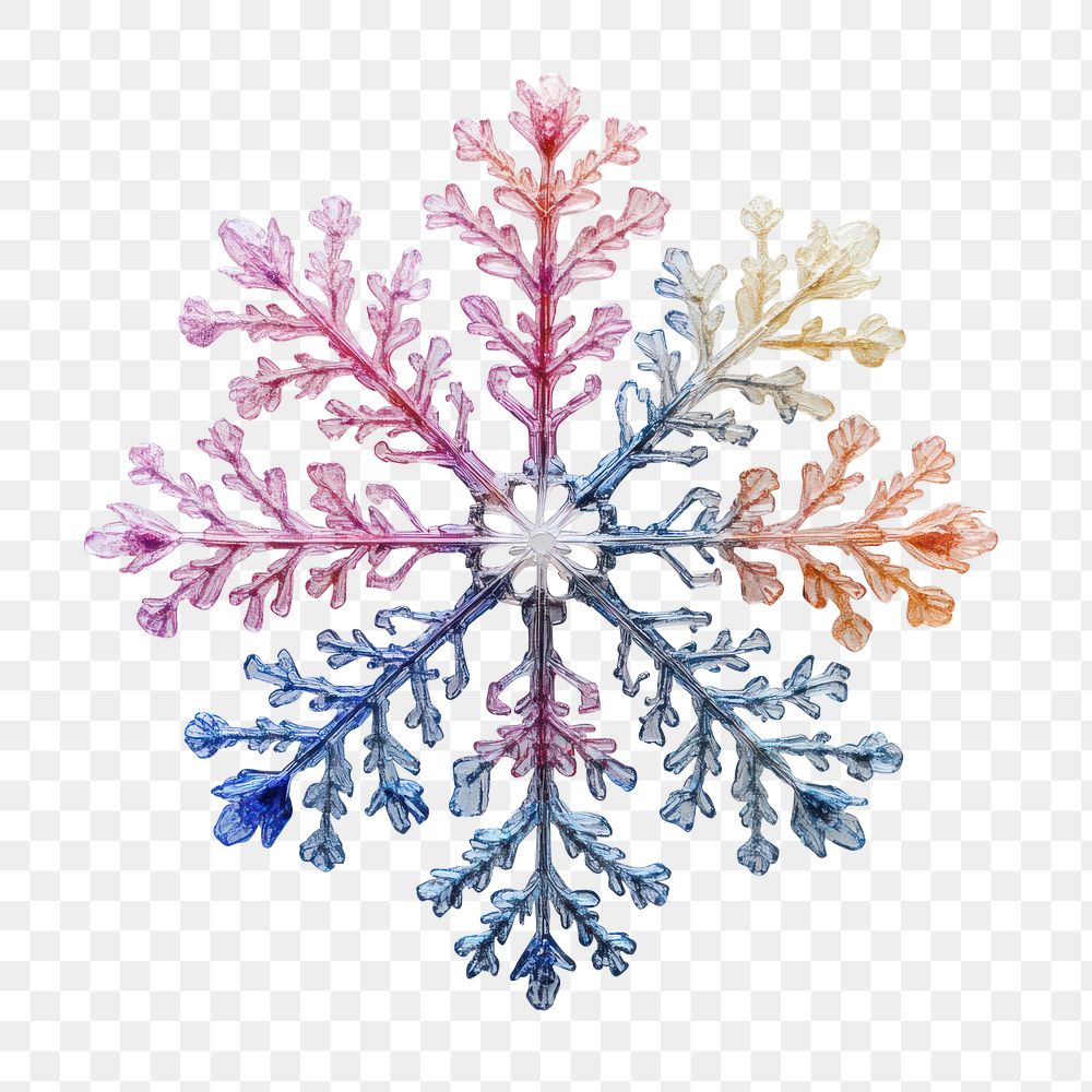 PNG Snowflake colorful colorful snowflake accessories.