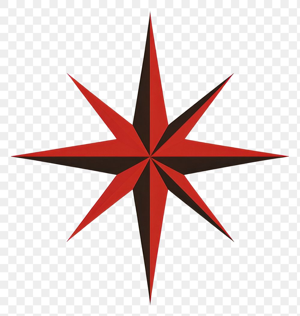 PNG A solid red blink star shape illustration symbol navigation.