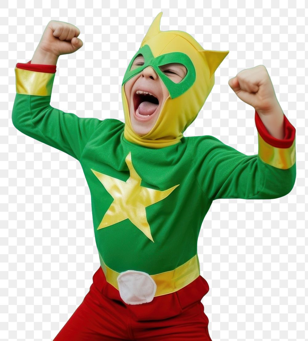 PNG Child superhero costume excitement