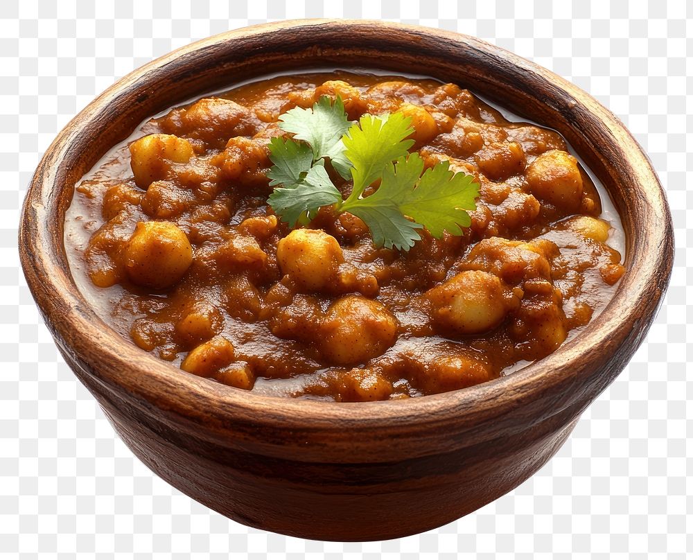 PNG Chana Masala indian curry food.