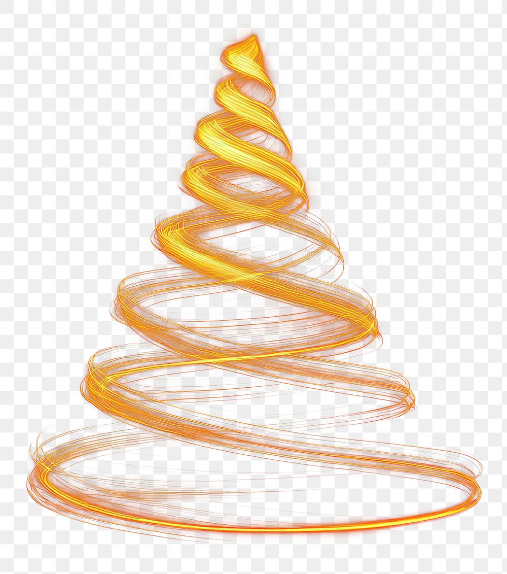 PNG Simple Christmas tree background christmas spiral.