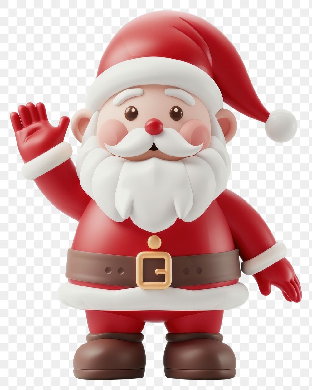 PNG Christmas Santa with hand waving christmas character santa.