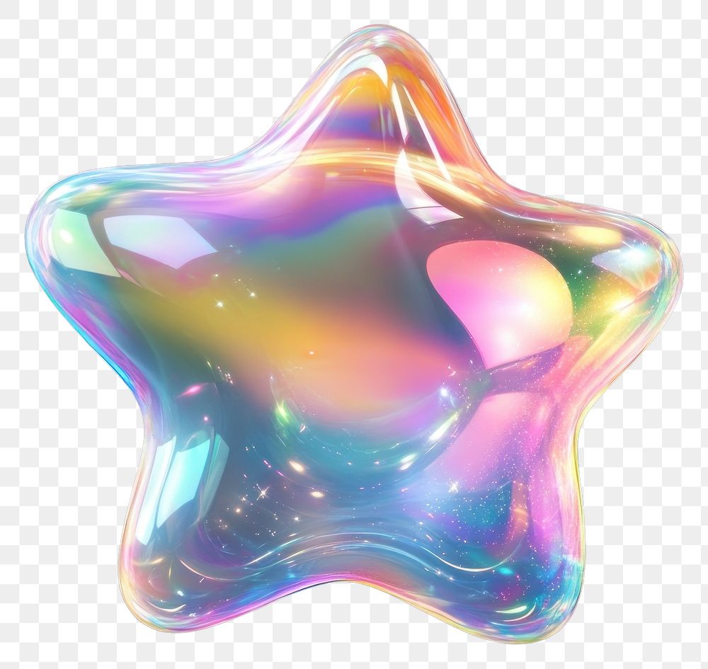 PNG A star soap bubbles illustration accessories iridescent.