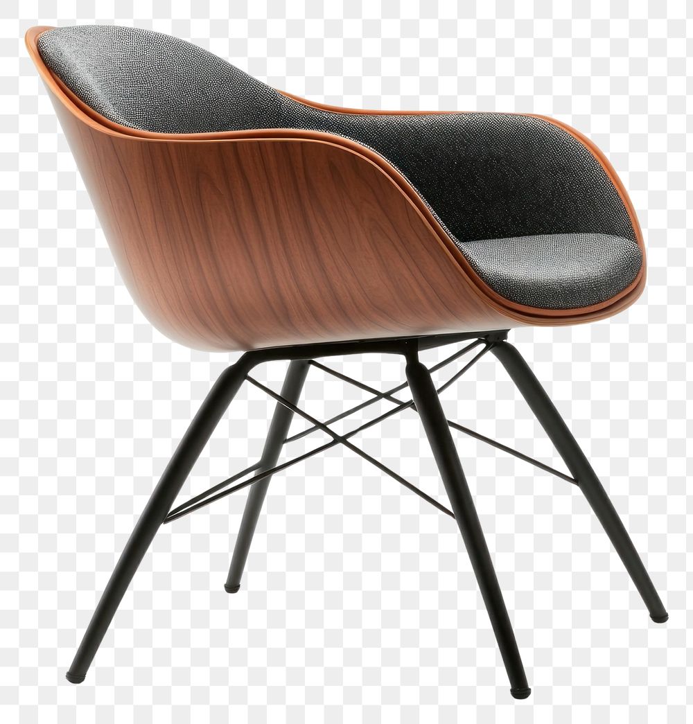 PNG Chair modern furniture wood contemporary mid-century.