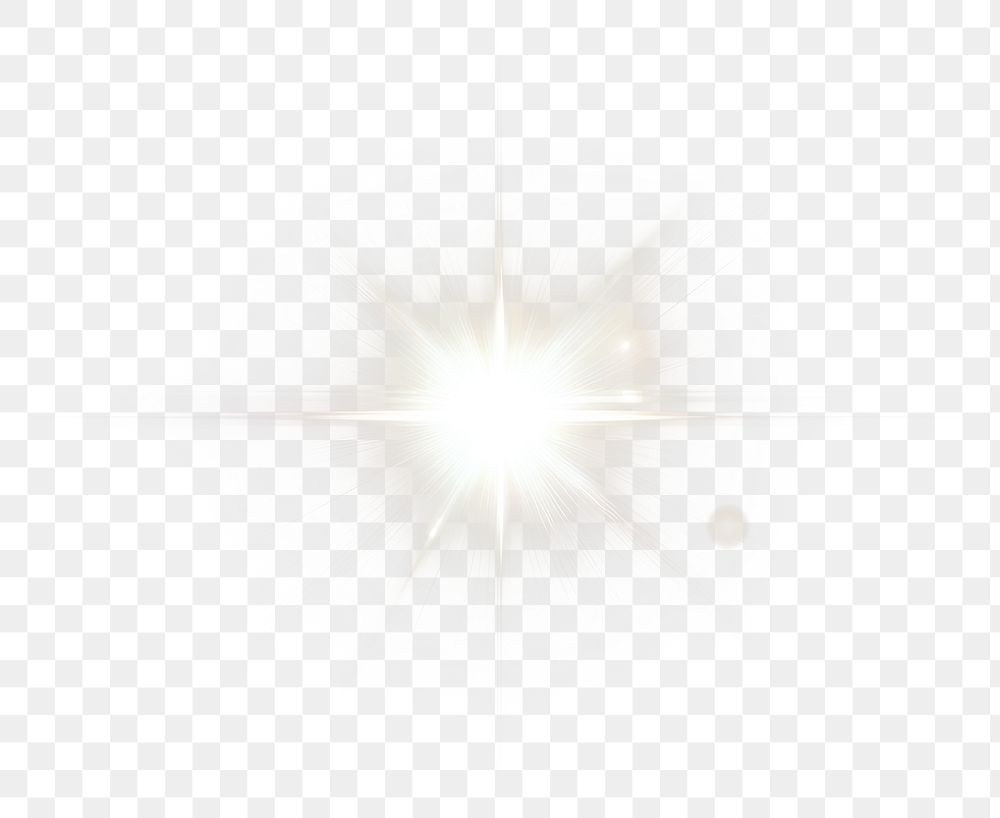 PNG White lens flare light bright sun.