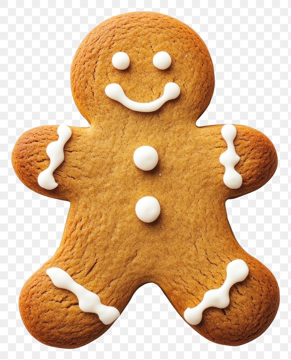 PNG Gingerbread man dessert sweets cookie.