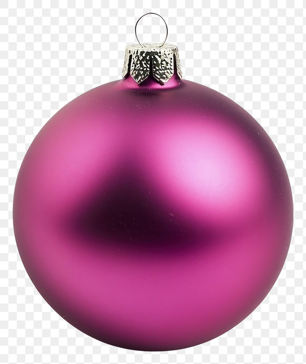 PNG Light purple Christmas ornament christmas round accessories.