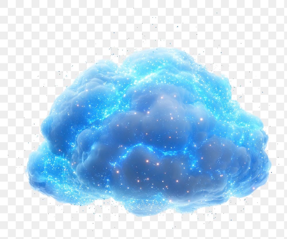 PNG Cloud illustration digital glowing.