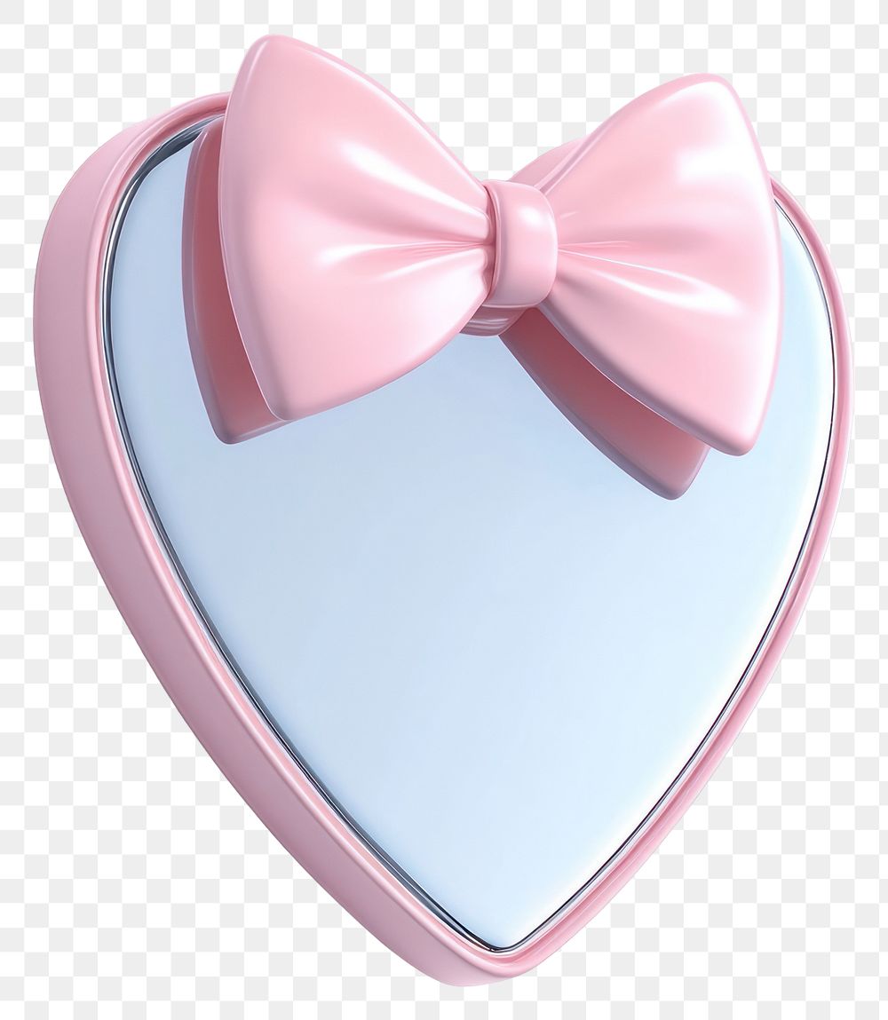 PNG 3d coquette heart mirror accessories accessory pink.