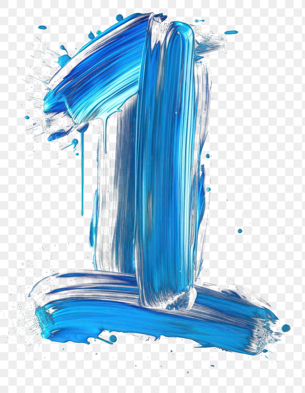 PNG Number 1 background blue art.