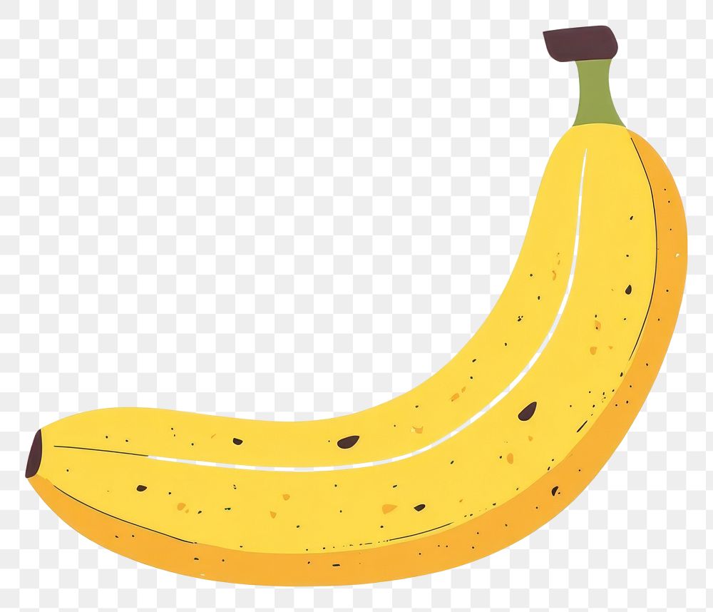 PNG Banana illustration fruit art.