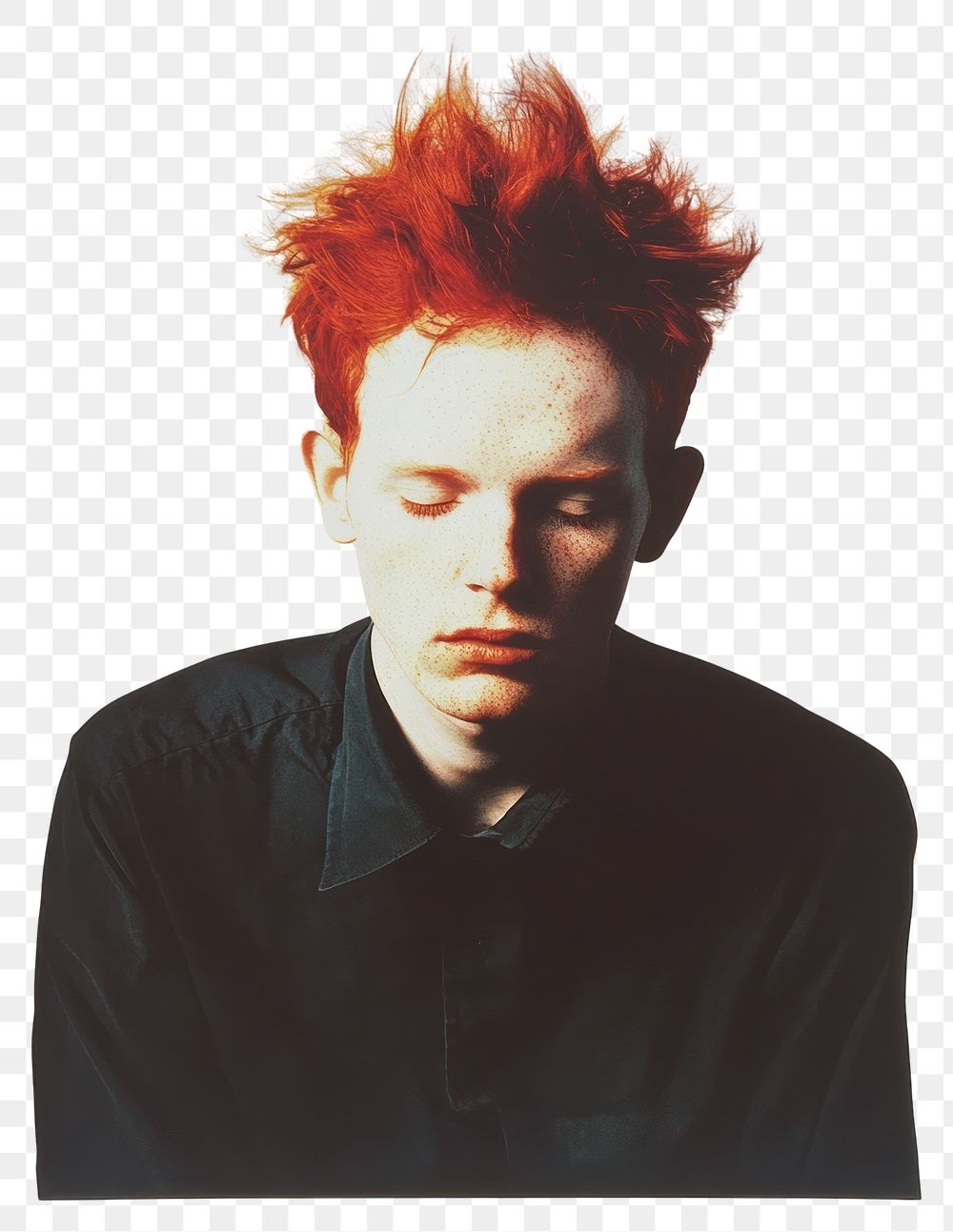 PNG Post punk alternative photography portrait hair.