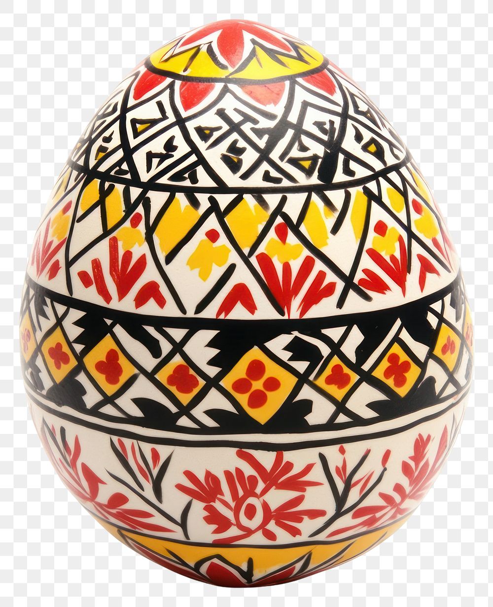 PNG Ukrainian Pysanka Easter Egg egg traditional intricate.