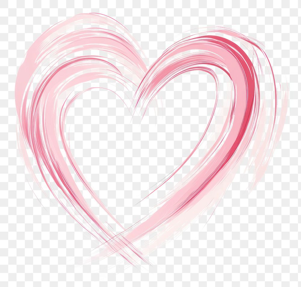 PNG Heart shape pink illustrated accessories.