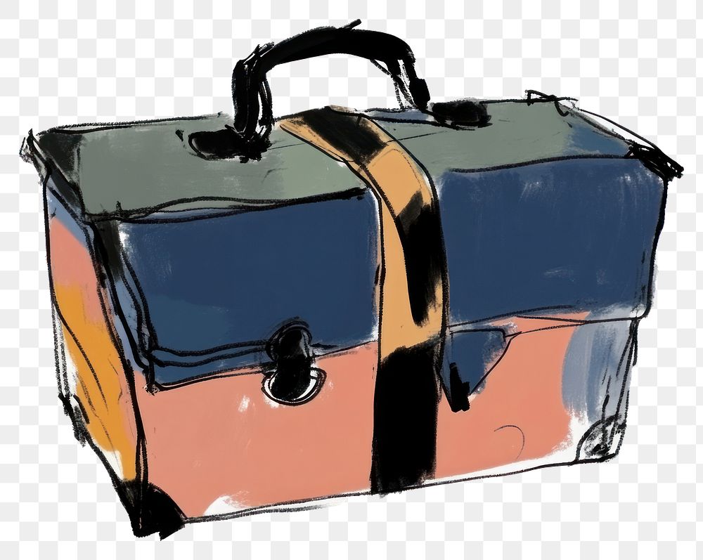 PNG Icon of briefcase luggage illustration suitcase.