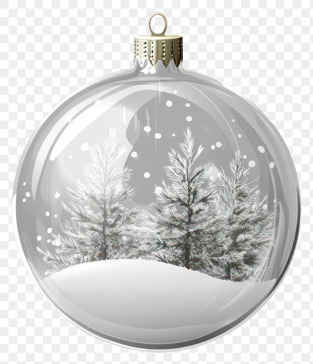 PNG Transparent glass Christmas ball christmas ornament decoration.