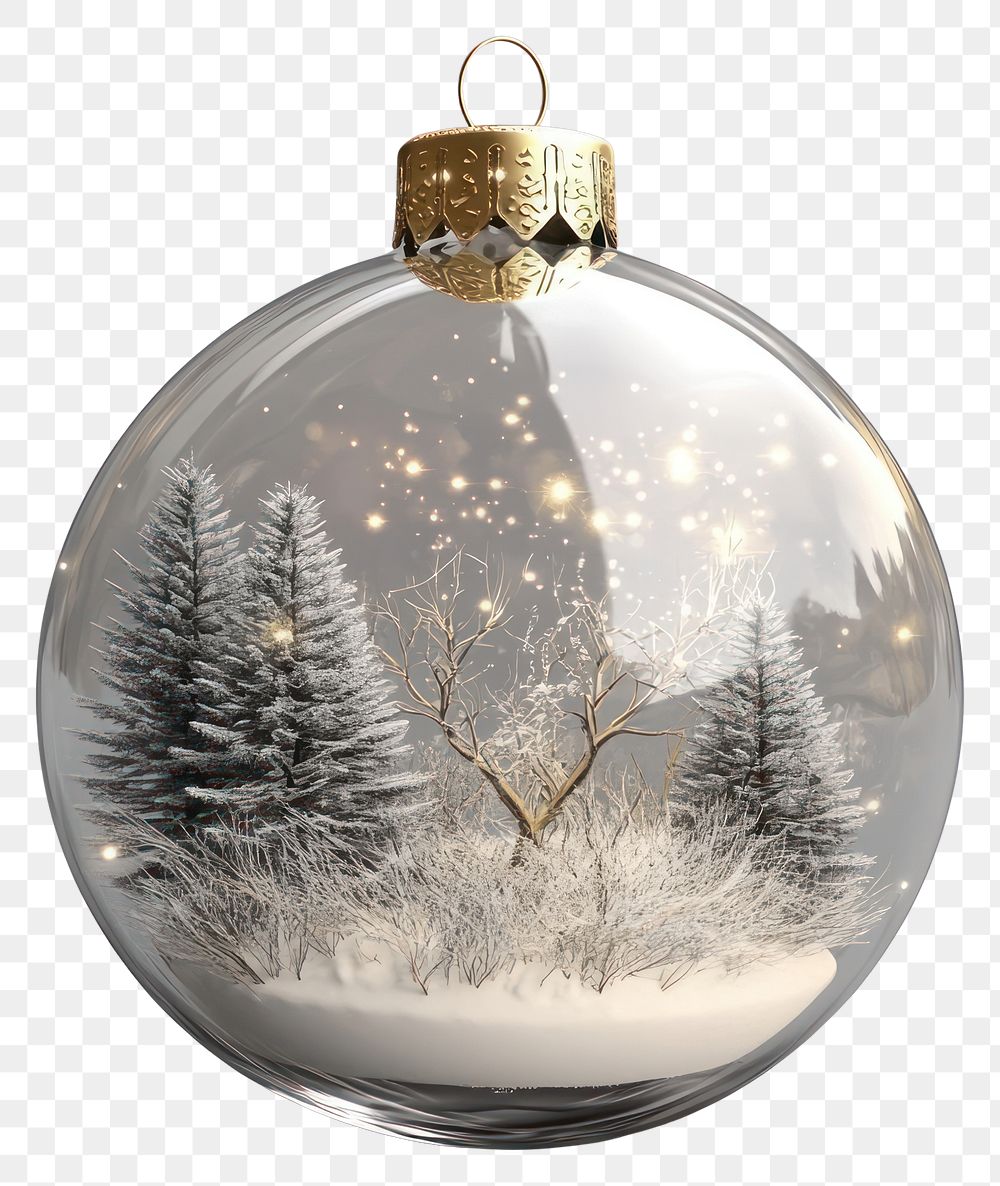 PNG Transparent glass Christmas ball christmas ornament decoration.