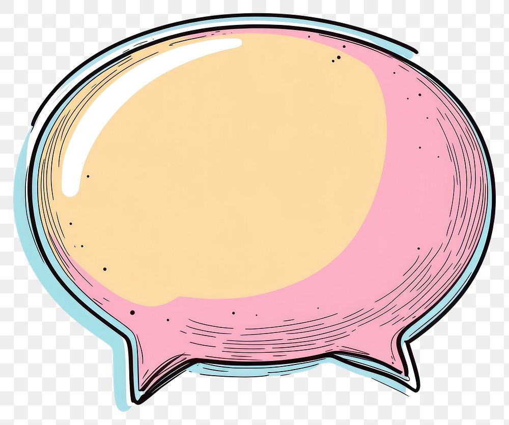 PNG Open text banner icon speech bubble art communication illustration.