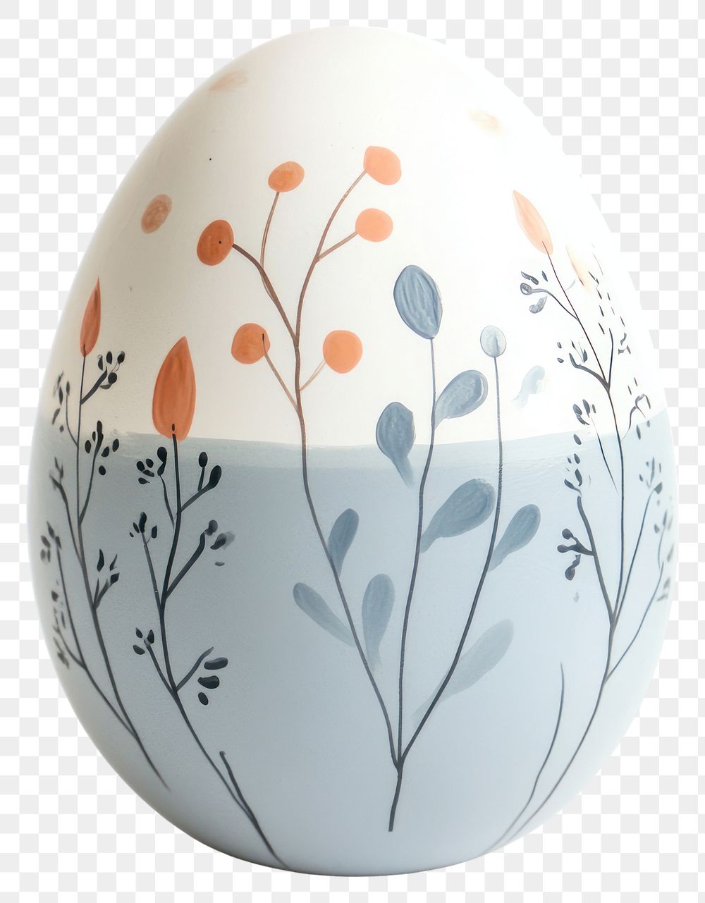 PNG Scandinavian Easter Egg with Minimalist Patterns egg pattern design.