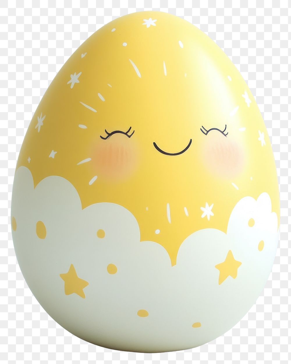 PNG Smiling Sun Easter Egg egg smiling yellow.