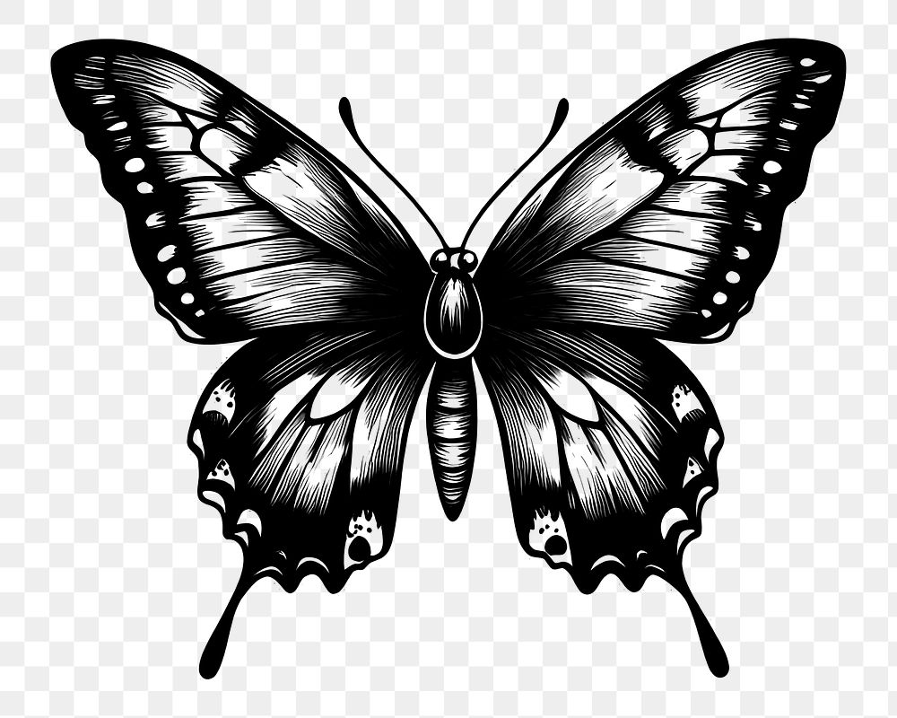 PNG Butterfly art illustration design.