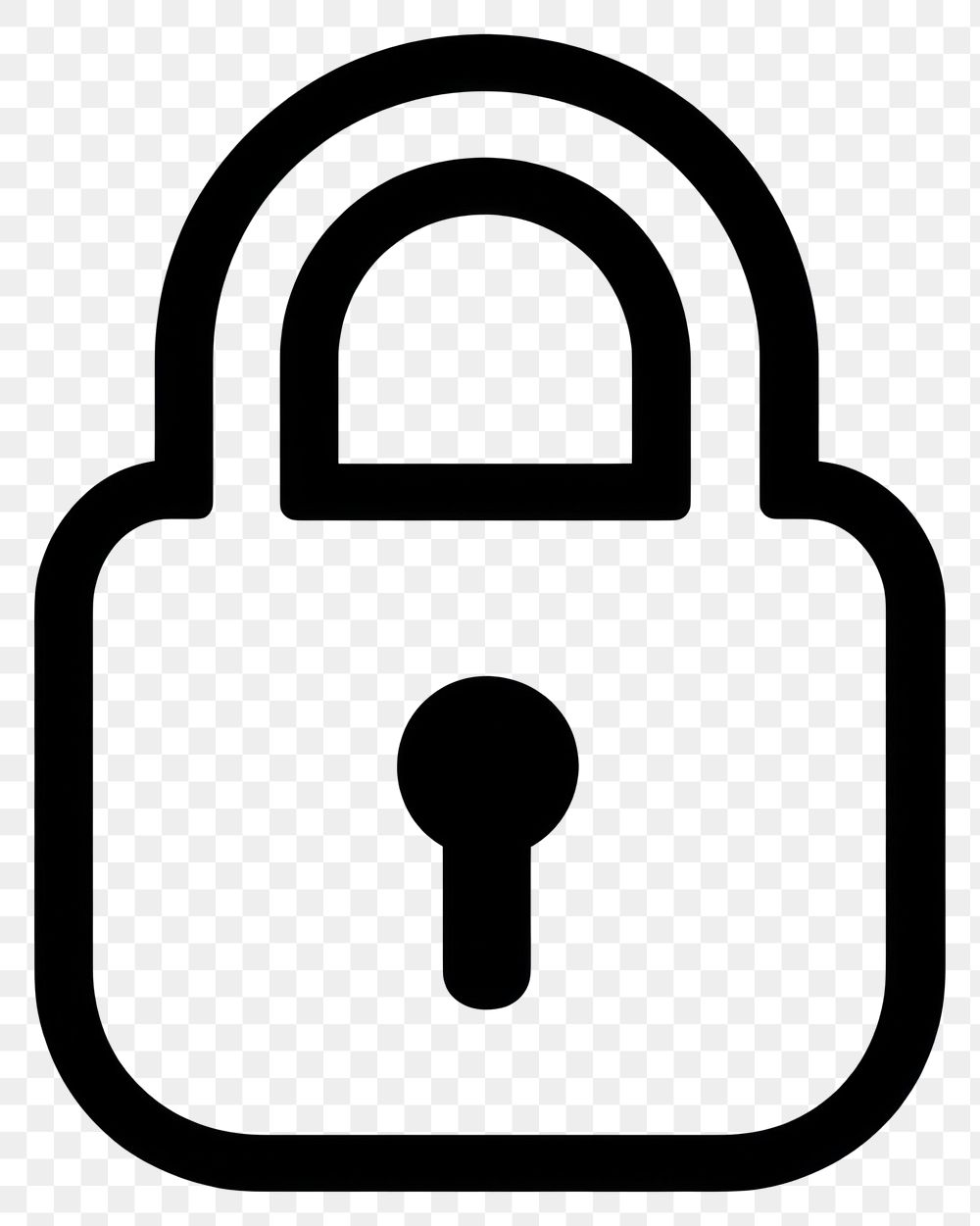 PNG Lock sign icon illustration protection security.