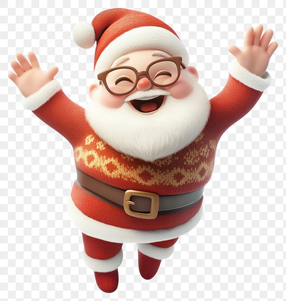 PNG Santa Claus cartoon expression character.