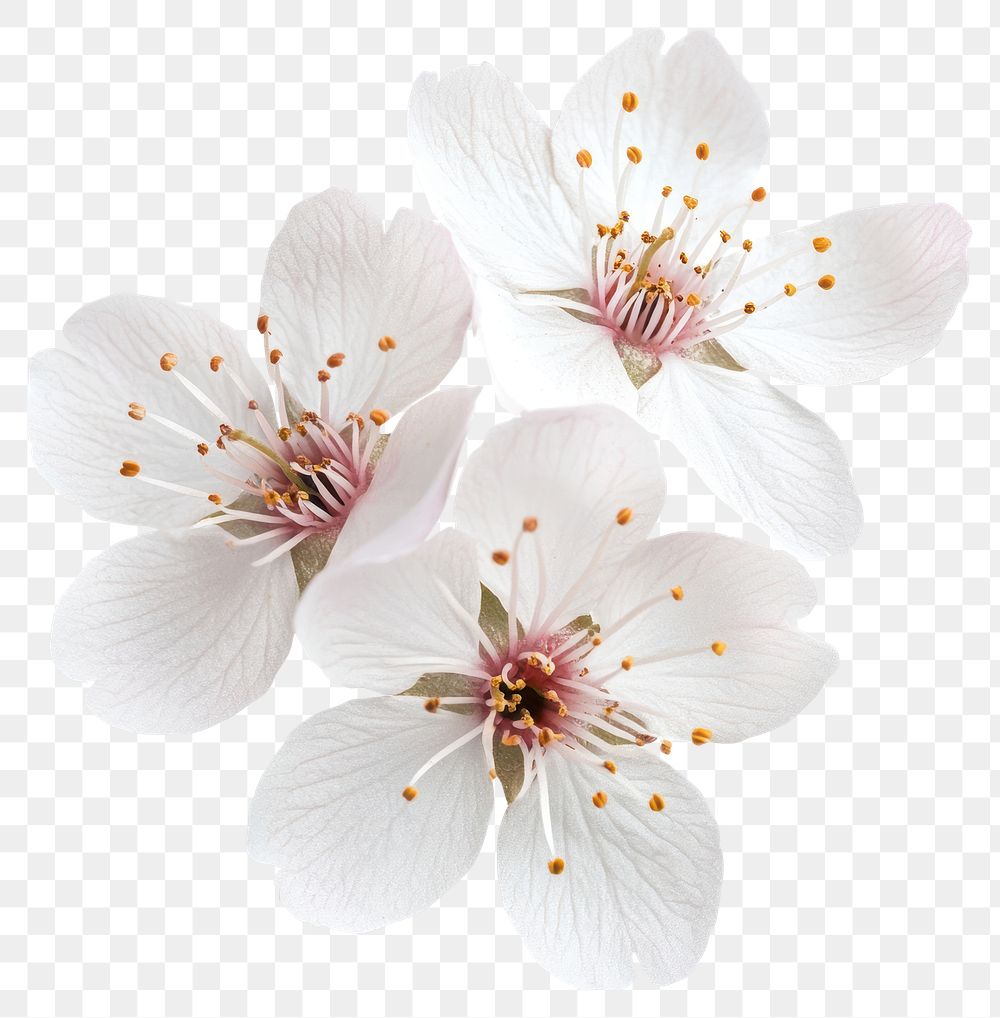 PNG Cherry blossom flowers blossoms petals white.