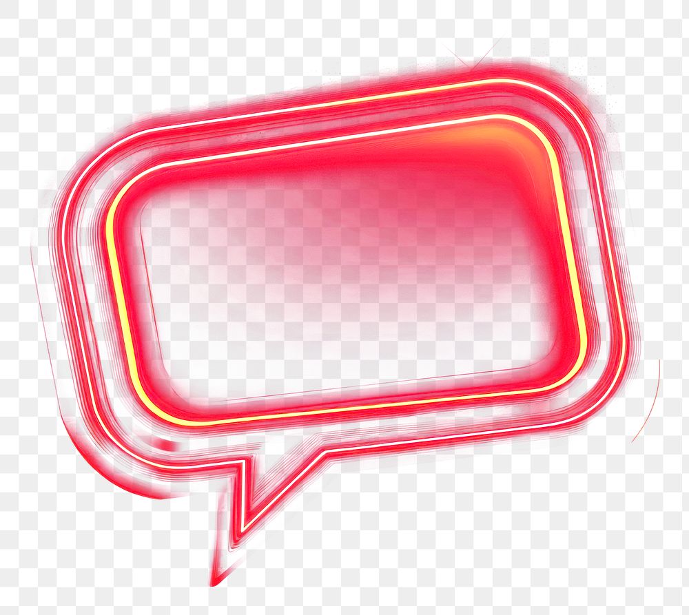 PNG Red neon speech bubble background dark dark background.