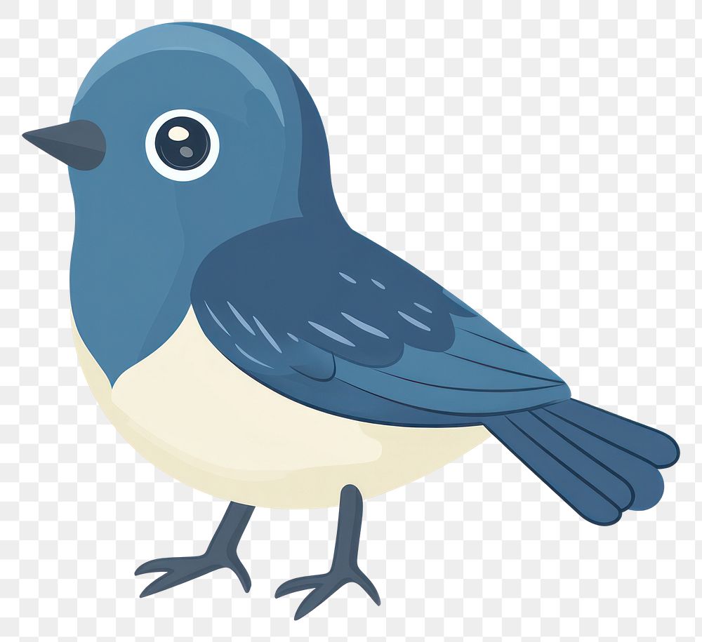 PNG Blue bird bluebird illustration animal.