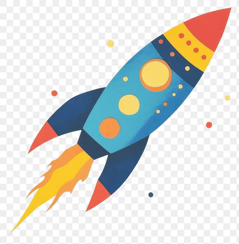 PNG Papercut space rocket art illustration exploration.