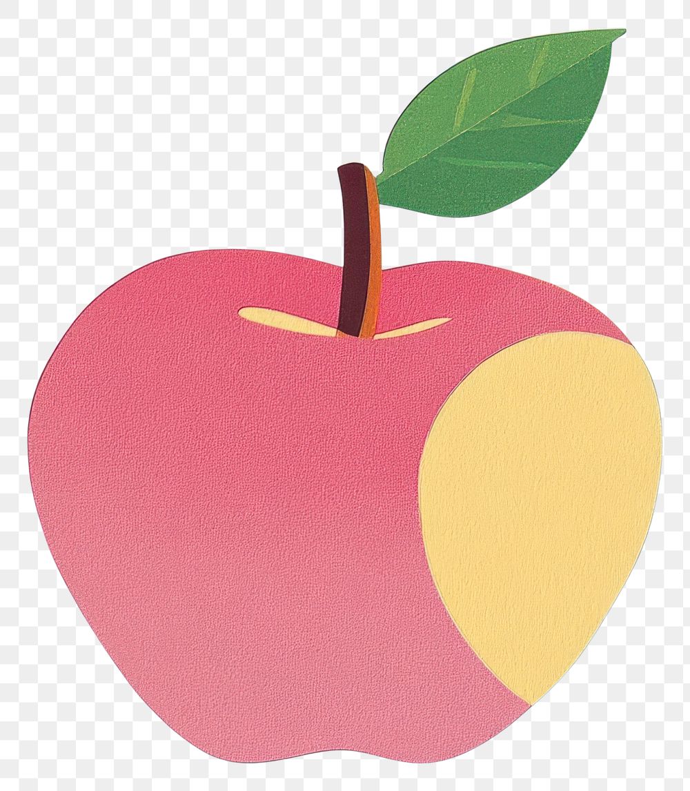 PNG Papercut apple background fruit illustration.