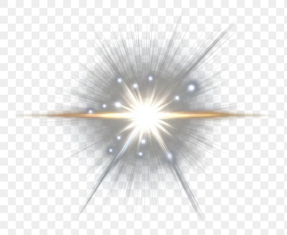 PNG Sunlight effect flare illustration.