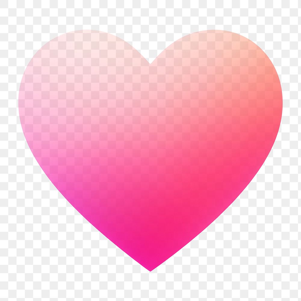 PNG Blurred gradient illustration heart symbol pink valentine.