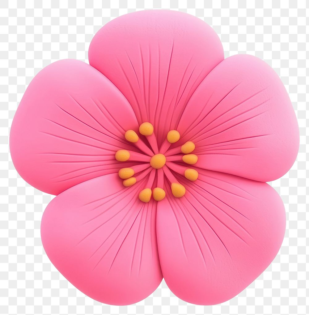 PNG Pink Flower flower vibrant petals.