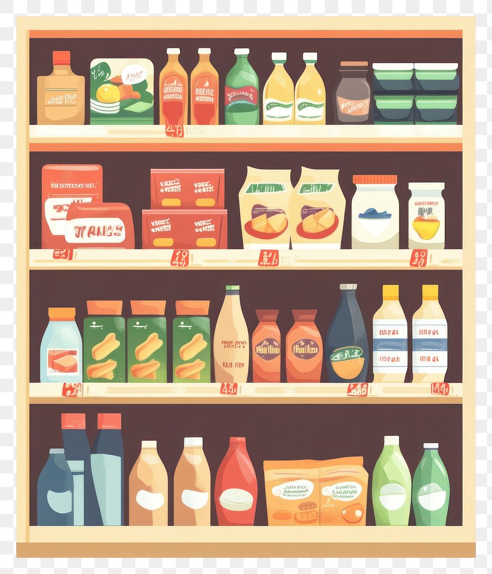 PNG Market store shelf shelves illustration store shelves.